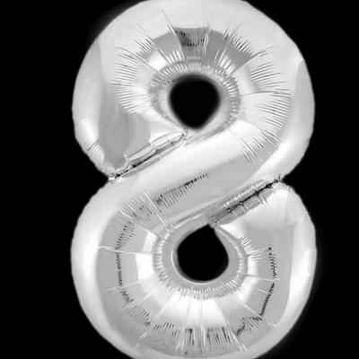 Фольгированные цифры 102 см