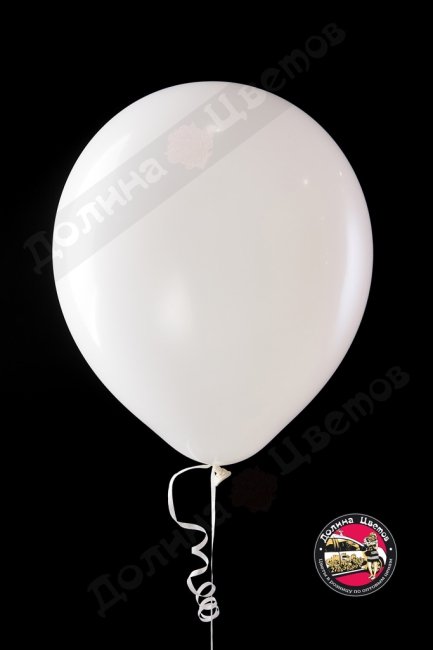 Шар 30 см белый.