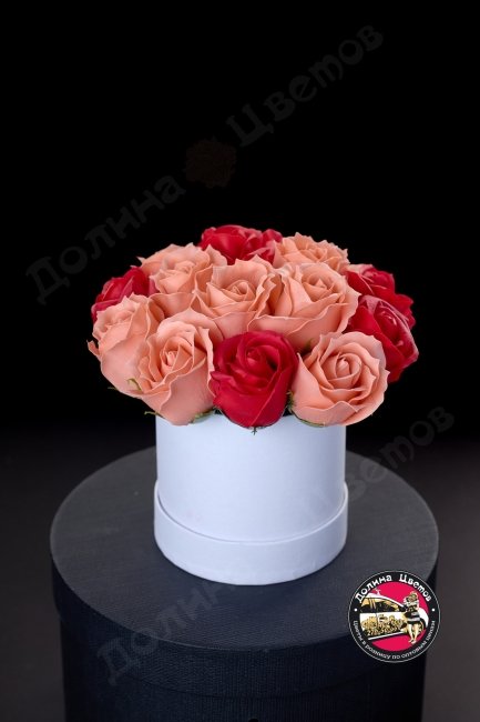 Мыльная роза (красно розовая)