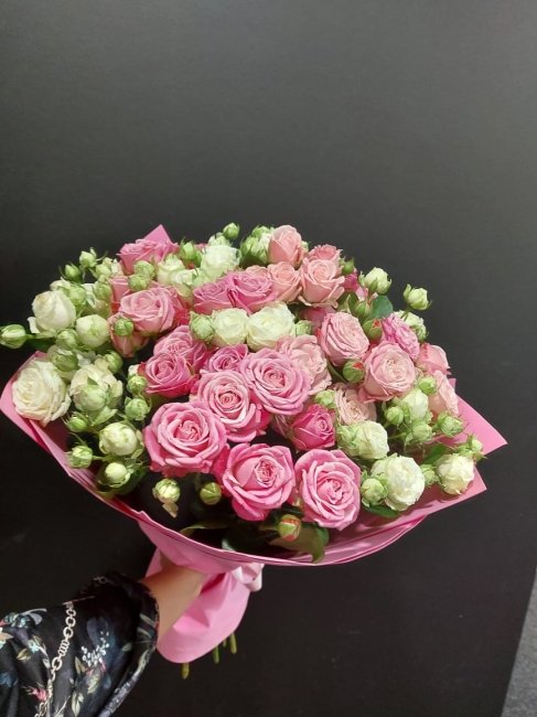 Букет из 21 розы (микс). Высота 50 см