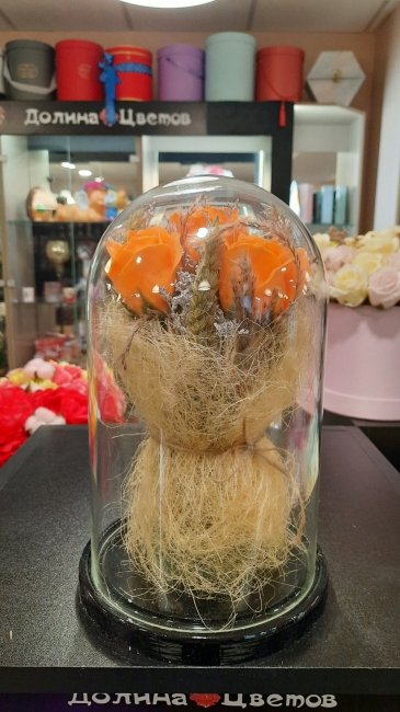 Колба с мыльной розой (18 см)