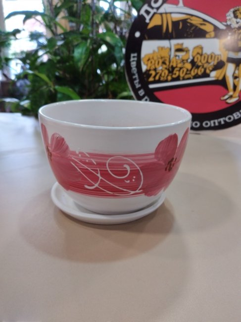 Вазоны. Вазон «Орхидея белая» 0,75 л