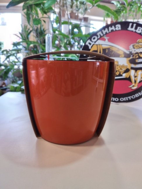 Горшок цвет. с автополивом «Комфорт» 3,5 л, цвет глина