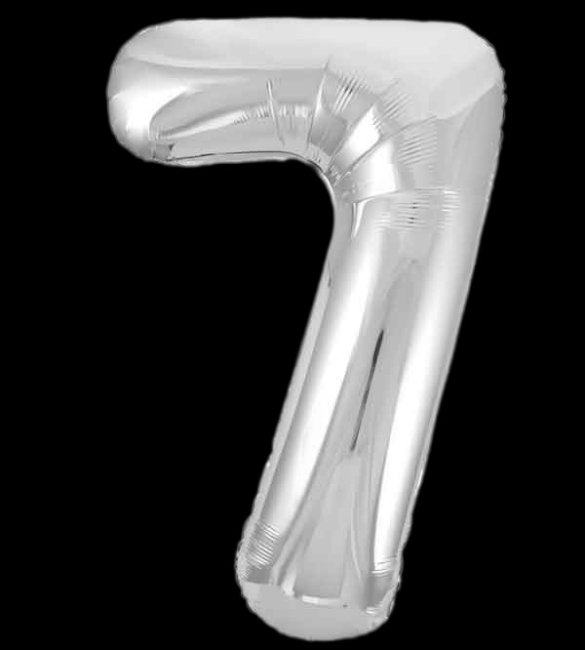 Шар фольгированная цифра 7