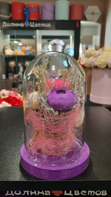 Колба с мыльной розой (18 см)