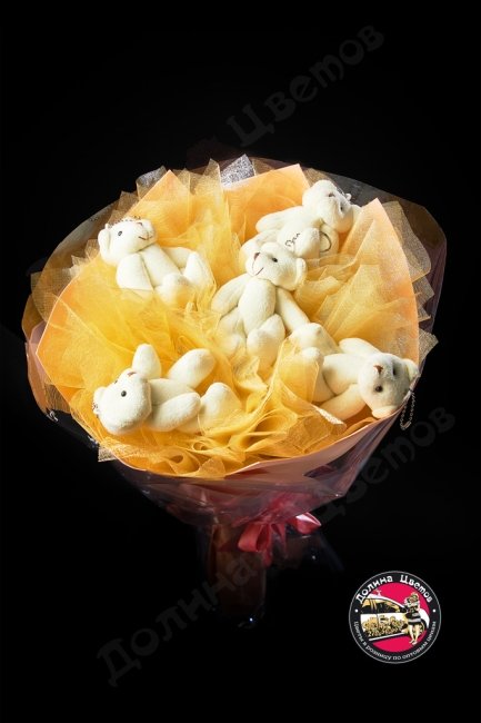 Букеты из мягких игрушек Мишки