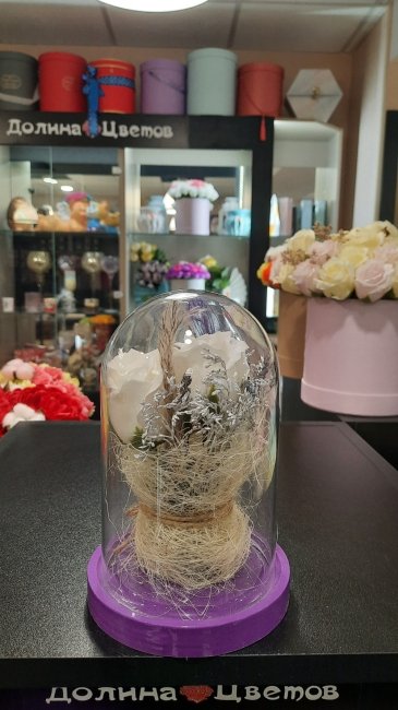 Колба с мыльной розой (18 см)